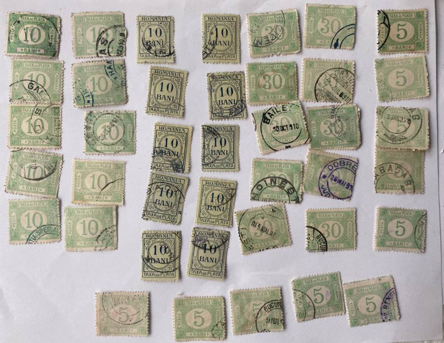 timbre romanesti din perioada 1910-1930