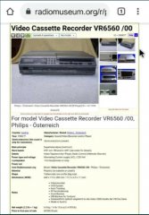 Videorecorder anii 80 RARITATE Philips VR 6560 uni