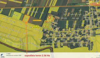 Teren 2.56 Ha acces direct la DN2A Andrasesti