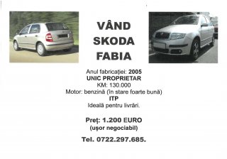 VAND URGENT Skoda Fabia