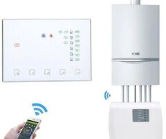 Termostat controlabil din telefon cu functie RF pentru comanda centrala - 1