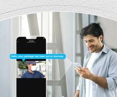 MOES Tuya Smart WiFi Videointerfon cu Cameră și Audio Bidirecțională, Wireless, cu Vedere Nocturnă