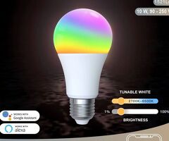 Bec smart WiFi de 10W RGB C+W