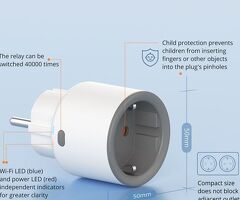 Adaptor priză Smart Controlabilă din Telefon – Sonoff iPlug S60 WiFi 16A - 7